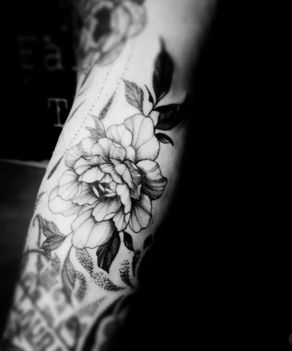 Blomster tatoveringsstil